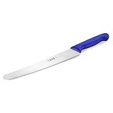 thermohauser Universalmesser (Stahl, rostfrei), einseitiger Wellenschliff, blauer...