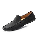 Cusolemore Herren Mokassins Flache Slipper Slip on Loafers, Gummi Sohle,...