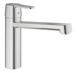 Grohe Get | Küchenarmatur - Spültischarmatur | Supersteel, mittelhoher...