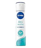 NIVEA Dry Active Deo Spray (150 ml), Anti-Transpirant mit 72h Schutz und...