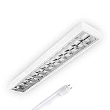 ELG Leuchten LED Rasteranbauleuchte 150cm 24 Watt 4000lm 6500K Tageslicht Daylight...