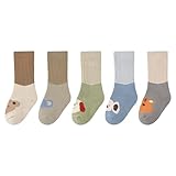 5 Paar Baby Socken 100% Baumwolle Unisex Kinder Socken Atmungsaktiv Baumwollsocken...