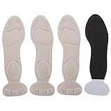 LALADEFIEE 2 Paar Schwammelastische Massage Einlegesohlen Bequeme Gel Pads Für Herren...