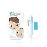 Fridababy NoseFrida Nasensekretsauger, Inkl. 4 Hygienefiltern und Aufbewahrungsbox,...