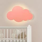 LED Kreative Wandlampe Innen Cartoon Wolken Wandleuchte 3000K Warmweiß Kinder...