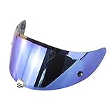 Helmvisier Motorrad, Motorrad Helm Visier Windschutz UV-Schutz Ersatz Visier Anti-Fog für...