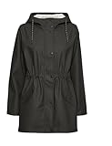 VERO MODA Damen Regenjacke VMMalou wasserabweisender Parka mit Kapuze 10266982...