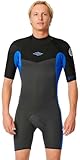 Rip Curl Mens Dawn Patrol 2mm Back Zip Shorty Wetsuit 11KMSP - Blue Rip Curl Mens Size -...