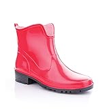 LEMIGO Gummistiefeletten kurze Gummistiefel Elke (40, Rot)