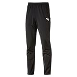 PUMA Herren, LIGA Training Pant Core Hose, Black-White, M