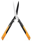 Fiskars PowerGear X Getriebe-Heckenschere, Antihaftbeschichtet, Hochwertige Stahl-Klingen,...