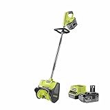 RYOBI 18 V ONE+ Akku-Schneebürste / Schneefräse RY18ST25A-140 (25cm Räumbreite, 6m...