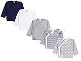 TupTam Baby Langarm Wickelshirt 5er Set aus Oeko-TEX zertifizierten Stoffen...