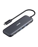 Anker USB C Hub, 332 USB-C Hub (5-in-1) mit 4K HDMI Display, 5X Gbps USB-C Data...