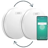 WLAN-Rauchmelder Vernetzt - 10 Jahre Batterie - Aroha Smart Connect & Link Feuermelder -...