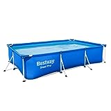 Bestway Steel Pro Frame Pool ohne Pumpe 300 x 201 x 66 cm, blau, eckig