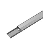 Goobay 90666 Halbrunder Aluminium-Kabelkanal 33 mm, Länge 1, 1 m, Zum Unsichtbaren...