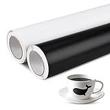 Cieex 2 Rolle Selbstklebende Vinylfolie Plotter, 30cm x 200 cm Permanentes...