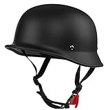 Halbschalenhelm Halbhelme Motorradhelm mit ECE Genehmigt Brain-Cap Halbschale...