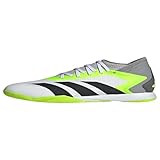 adidas Predator Accuracy.3 Indoor-/Futsal-Schuhe, Weiß/Schwarz/Lucid Lemon, 12 US