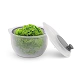 Pro Home Salatschleuder (2,7 Liter, Ø20cm) BPA-frei, 3in1 - Schleuder, Sieb und...