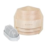 SULENO - Sauna Leuchte BELLA ECK, Saunalampe, Saunaleuchte aus Holz, Eckmontage,...