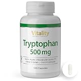 Tryptophan Hochdosiert mit 500 mg pro Kapsel (120 Stk) Premium Qualität L-Tryptophan...