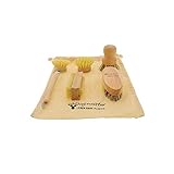 HOFMEISTER® Holz-Bürsten Set, 5-teilig, Gemüsebürste, Topfbürste, Spülbürste,...