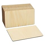 TIMESETL 20Stück Bastelholzplatte Sperrholz Platten, Blank Holzplatten zum...