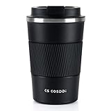 CS COSDDI Thermobecher- Isolierbecher, Edelstahl Travel Mug, 13oz/380ml Vakuum...