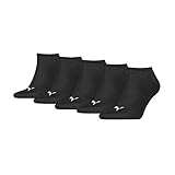 PUMA Unisex Puma Unisex Plain Sneaker - Trainer (5 Pack) Socks, Schwarz, 43-46...