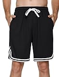 Litherday Shorts Herren Sportshorts Kurz Hosen Streifen Jogginghose Sommer Traininghose...