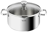 Tefal A70546 Duetto Kochtopf | 24 cm | induktionsgeeignet | einfache Reinigung in der...