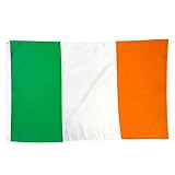 150x90cm Ireland Flagge, Irische Fahne mit 2 Metallösen für den Innen- und...