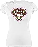 Shirt Damen - Kompatibel mit Oktoberfest Damen Trachtenshirt - Dirndl Ersatz mit...