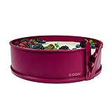 coox Springform mit Glasboden ⌀ 26 cm in Dunkelrot, backen und direkt auf der Glasplatte...