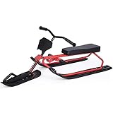 PUBLI Aufblasbarer Schlitten, Winter Schlitten Kinderwagen Snow Racer Ski Snow Scooter...