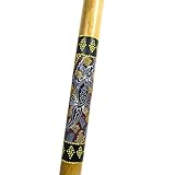 Didgeridoo Bambus Holz Aborigini bemalt geschnitzt Instrument fair Gecko Schildkröte Dot...