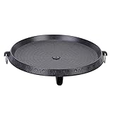 PRETYZOOM Backgeschirr Gusseisen grill pan platte Gusseisen herd grill Gusseisen pfanne...