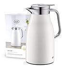 alfi Skyline 1,0l, Coconut White mat, Edelstahl-Isolierkanne mit hygienischem...