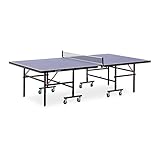 Gymrex GR-PPT01 Tischtennisplatte klappbar rollbar Tischtennisplatte Indoor...