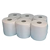 6 Handtuchrollen Papierhandtuchrollen Papierrollen MIDI Rollen 2-lagig Tissue...