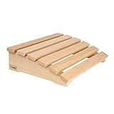 VIAMO® Sauna Kopfstütze Kopfteil Rückenlehne gebogen aus Abachiholz 39,5 x 30 cm