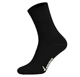 Tobeni 6 Paar Bambussocken ohne Gummi Unisex Bambus Business-Socken für Damen...