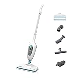 Black+Decker 5-in-1 Dampfbesen Steam Mop, (Dampfreiniger für hygienische,...