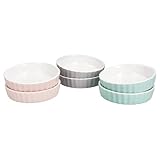 6er Set Schälchen Emilia Ø 11,5cm I 140ml I Porzellan I rosa, mint & grau I...