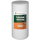 BB-Verpackungen 50 m² Trittschalldämmung (2 mm stark, sehr gute Schall- und...