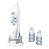 Beurer FT 58 Ohrthermometer, digitales Fieberthermometer mit Infrarot-Messtechnik für...