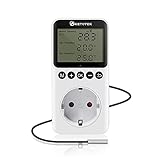 KETOTEK Digital Thermostat Steckdose Timer Tag Nacht Temperaturregler mit...