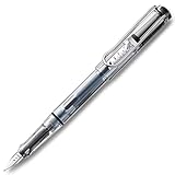 LAMY vista transparenter Füllhalter aus ASA-Kunststoff mit markanten Griffmulden und...